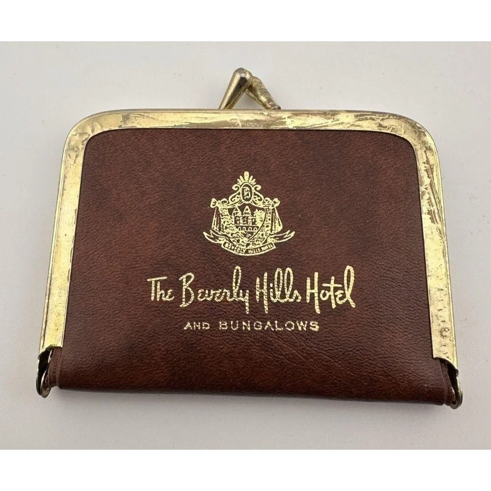 Vintage Beverly Hills Hotel Sewing Kit Case Made in Hong Kong
